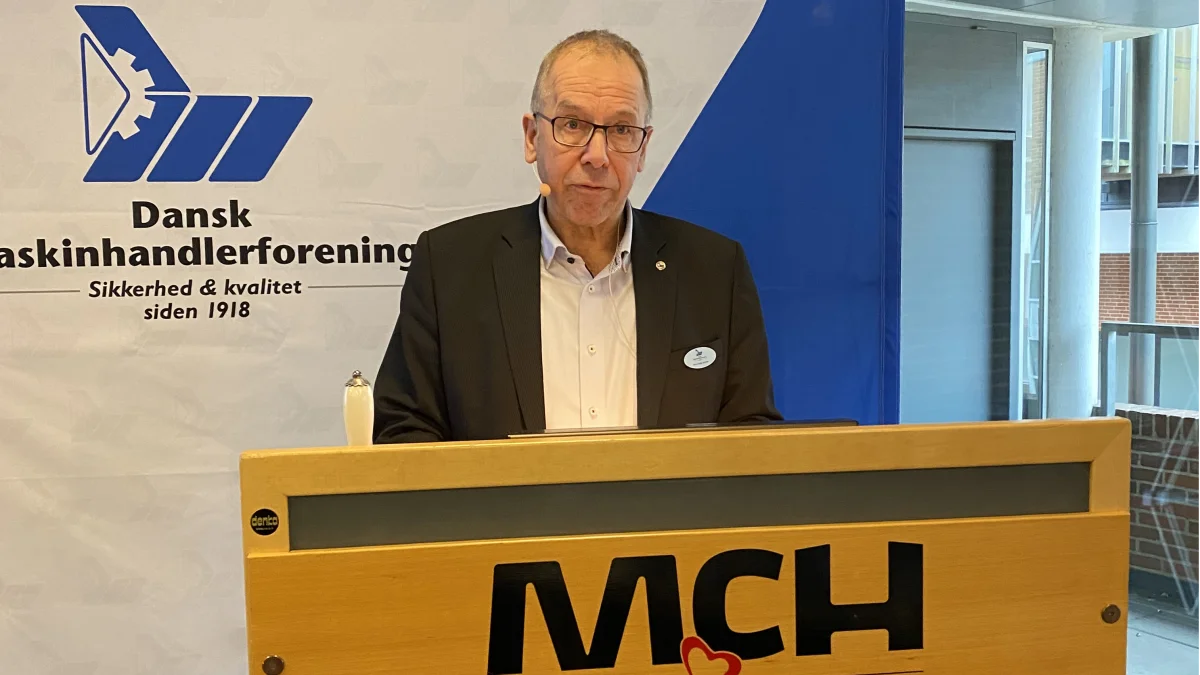 Jens-Aage Jensen, formand for Dansk Maskinhandlerforening. Foto: Per Jørgensen