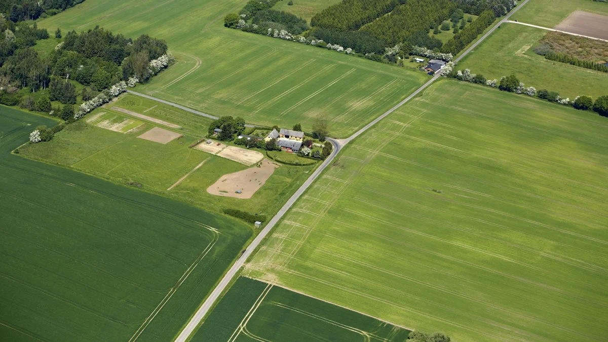 Adskillige landmænd er ved at finde fire procent af deres arealer, som de kan lade stå udyrkede. 

Arkivfoto: AT Luftfoto.