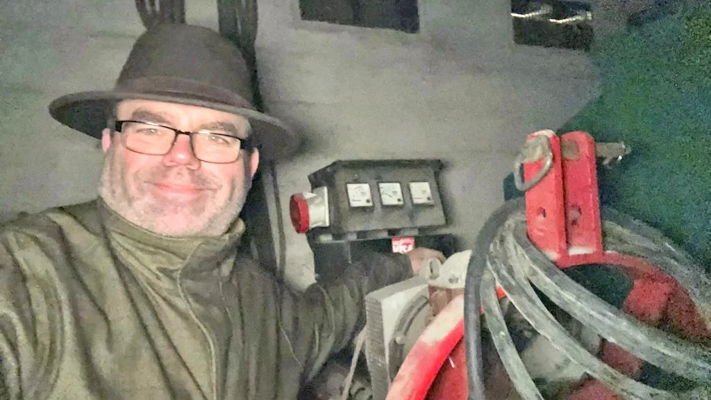 Formand for L&F Centrovice har selv en generator stående, som han donerer til Ukraine. Privatfoto