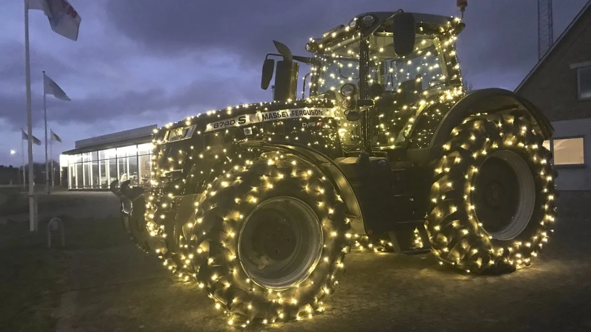 Heden Maskinforretnings julepynt fra tidligere år. Arkivfoto