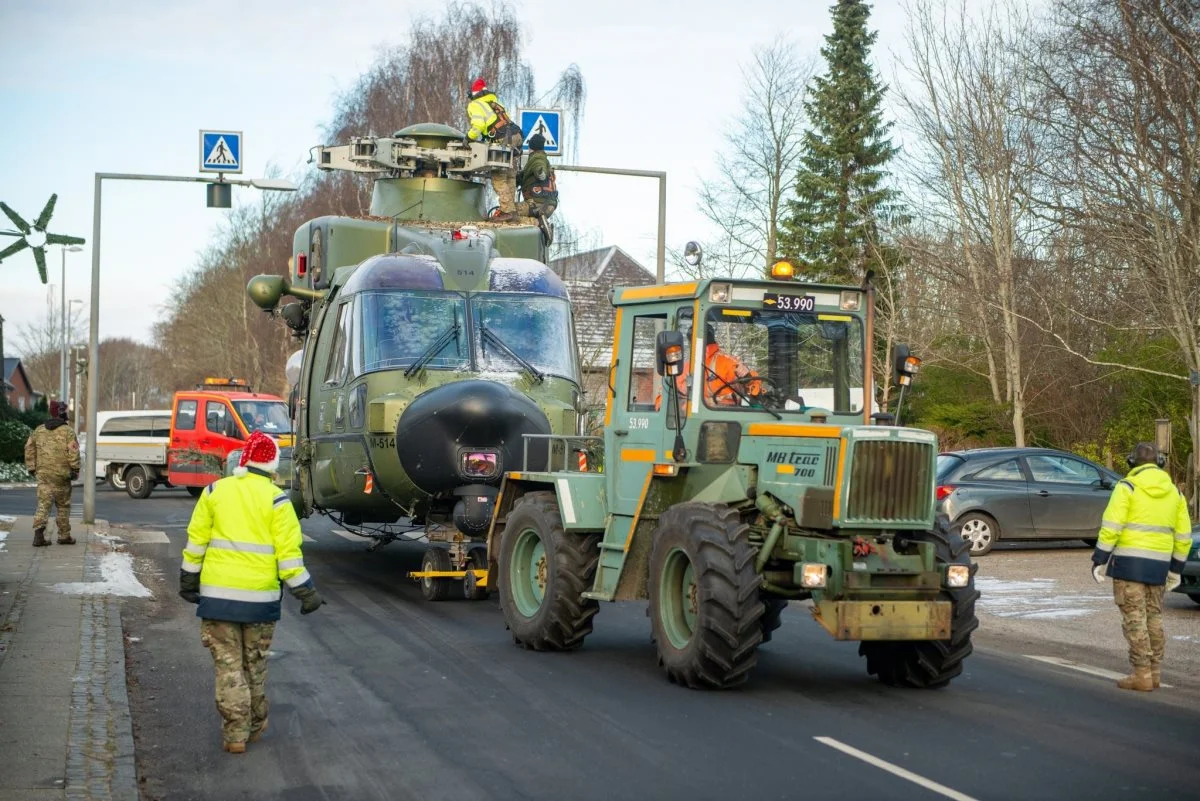 Det var en succesfuld mission, og helikopteren er kommet trygt hjem til Flyvestation Karup.