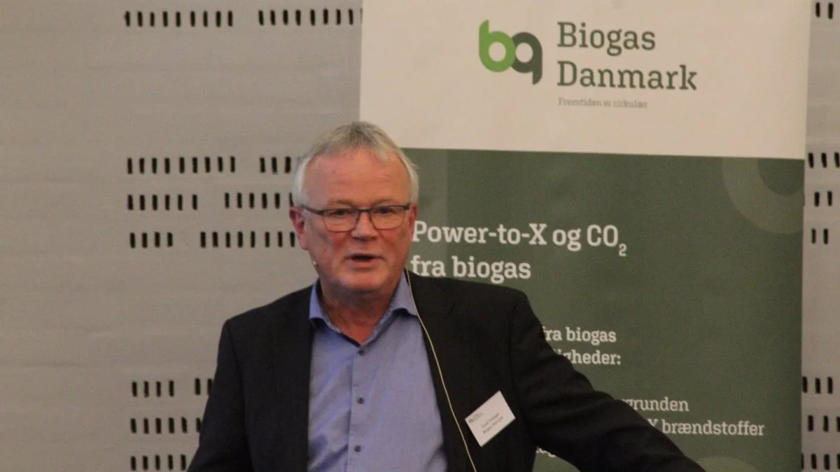 Frank Rosager, direktør i Biogas Danmark, fortalte om det aktuelle politiske landskab i biogasbranchen. Fotos: Anders Lei