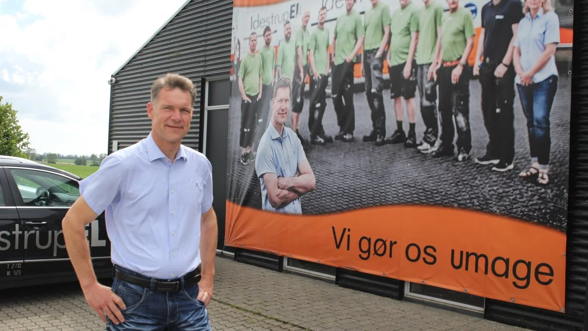 Lars Berthelsen, el-installatør, Idestrup El. Foto: Jesper Hallgren
