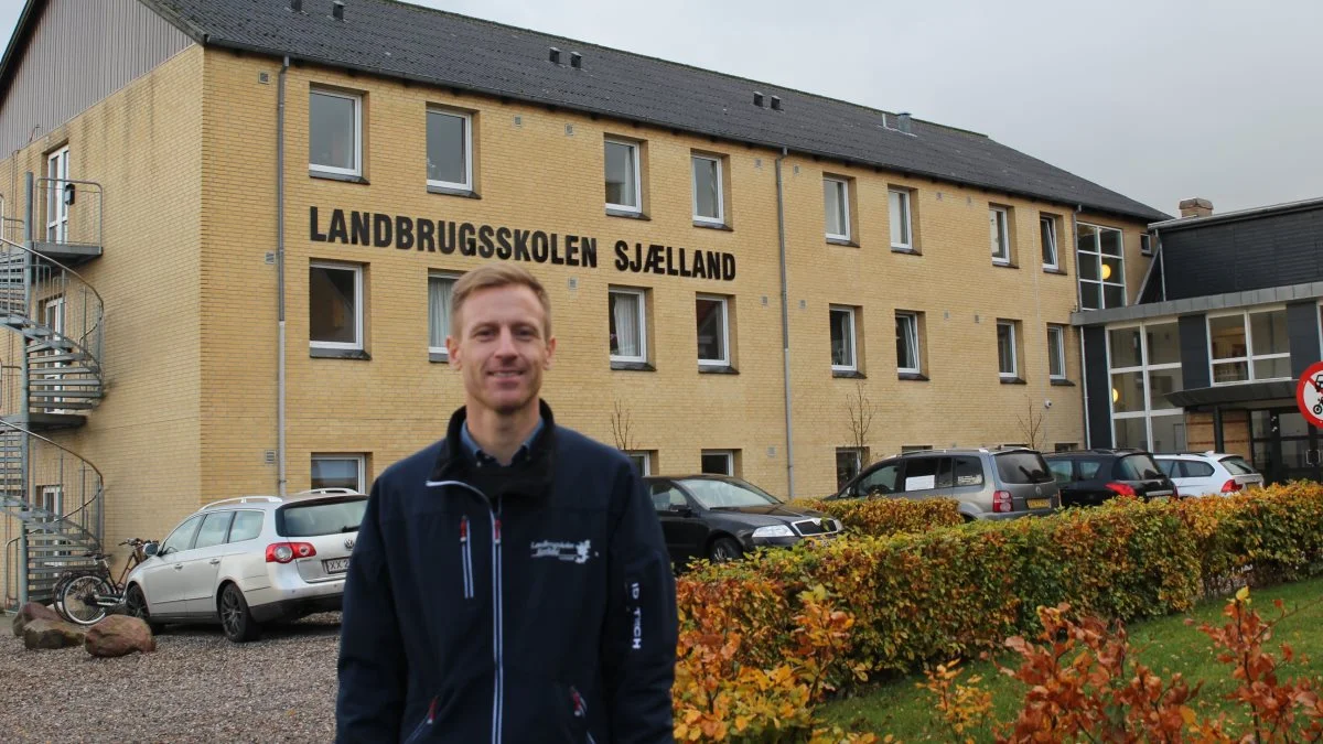 Henrik Lysemose Jensen er forstander på Landbrugsskolen Sjælland, som de senere år har forbedret faciliteterne og udvidet kapaciteten. Foto: Jesper Hallgren
