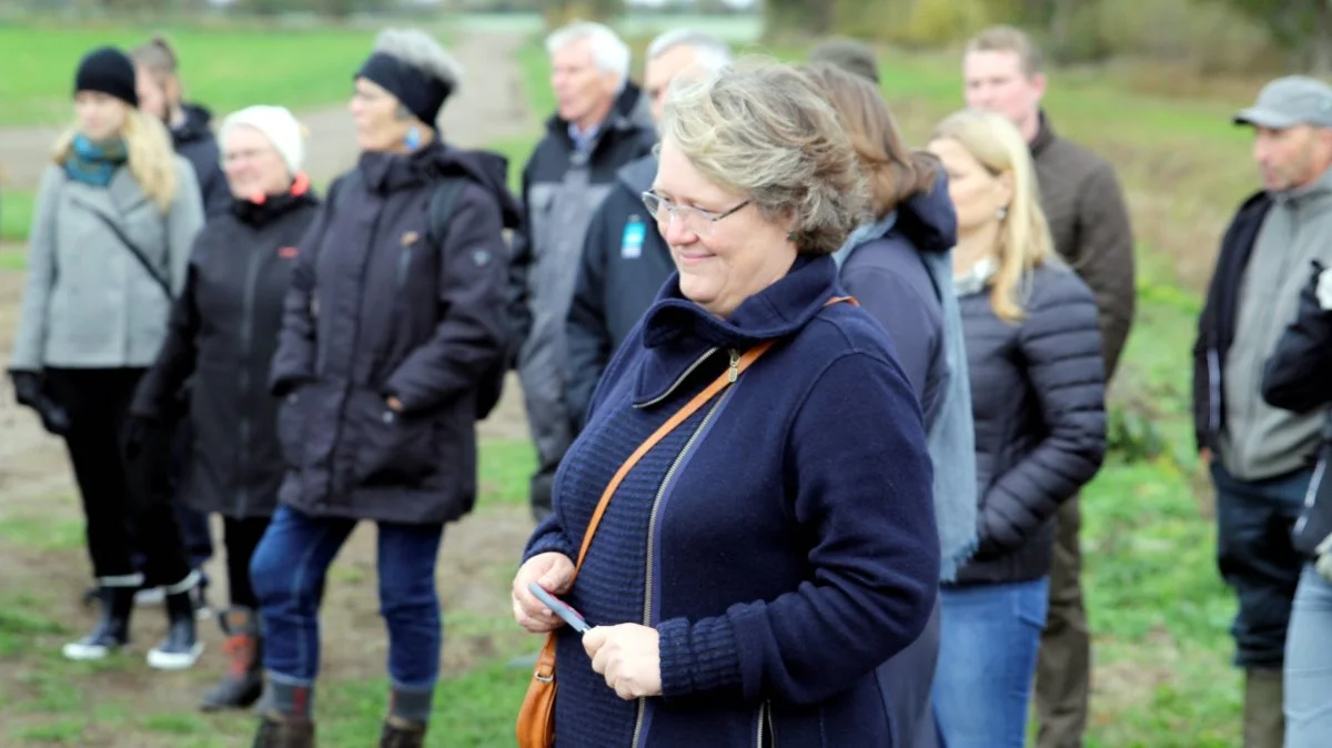 Jette Pedersen, direktør i Landbrugsstyrelsen klippede snoren til indvielse af det nye MMM-anlæg hos Hofmansgave. - Vi har givet os selv en solid baggrund for at få mere viden om det her virkemiddel, sagde hun.