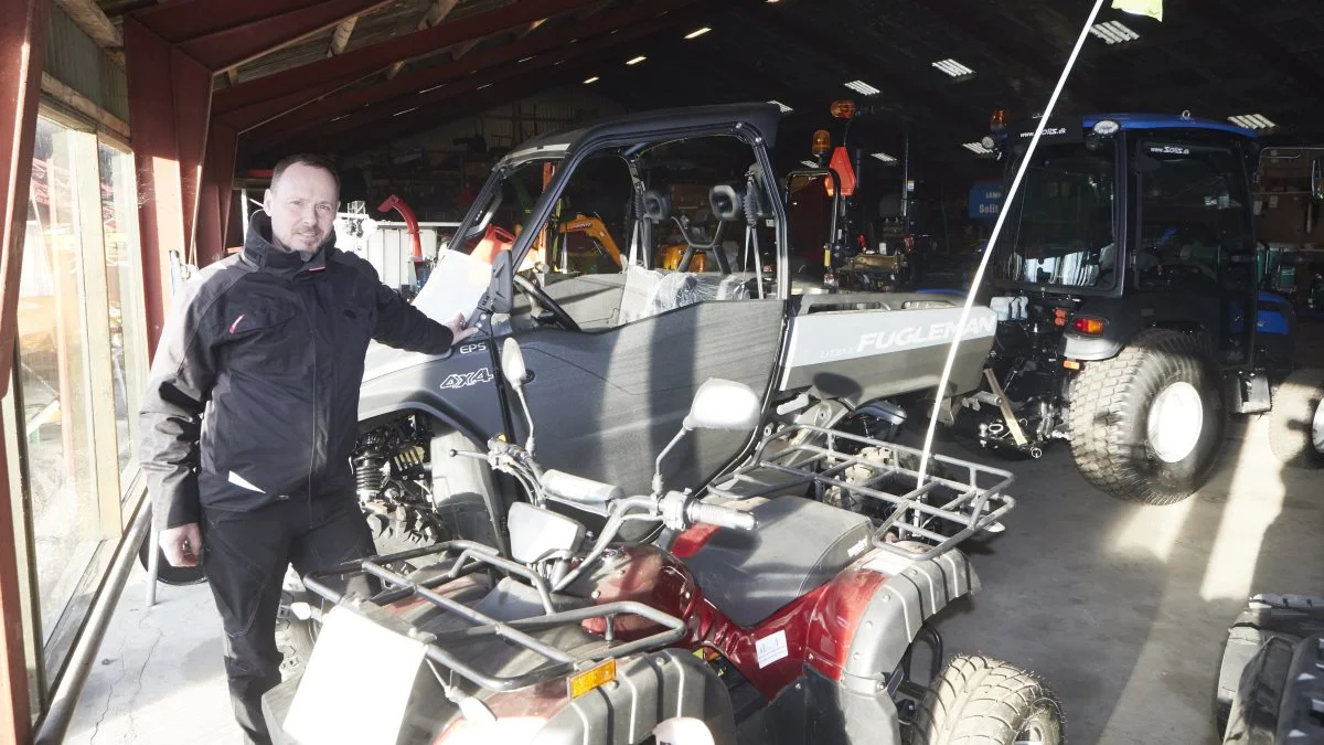 En stor artikel hos Middelfart Maskiner er ATV’ere af flere mærker.