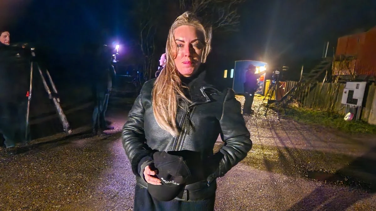 Det var en glædens dag, lød det fra Louise Simosen, formand for Danske Mink, da hun gav interview til den samlede presse udenfor minkfarmen. 