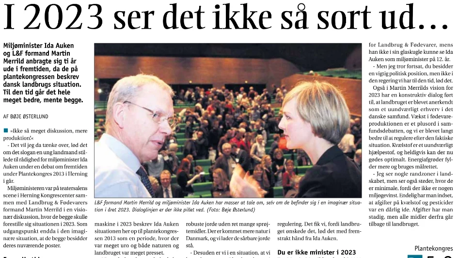- Vi fik lagt den periode bag os, hvor vi hele tiden skulle diskutere. Vi fandt ud af, at det var en fælles opgave, forudså Martin Merrild i 2013.