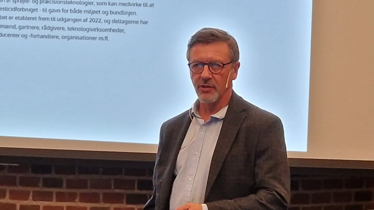 – Man får faktisk mange nye oplysninger om sine marker fra måske tre overflyninger af droner på en sæson – noget man ikke kan se fra jorden, fastslog Lars Albrecht fra Albrecht Agro. Foto: Jørgen P. Jensen