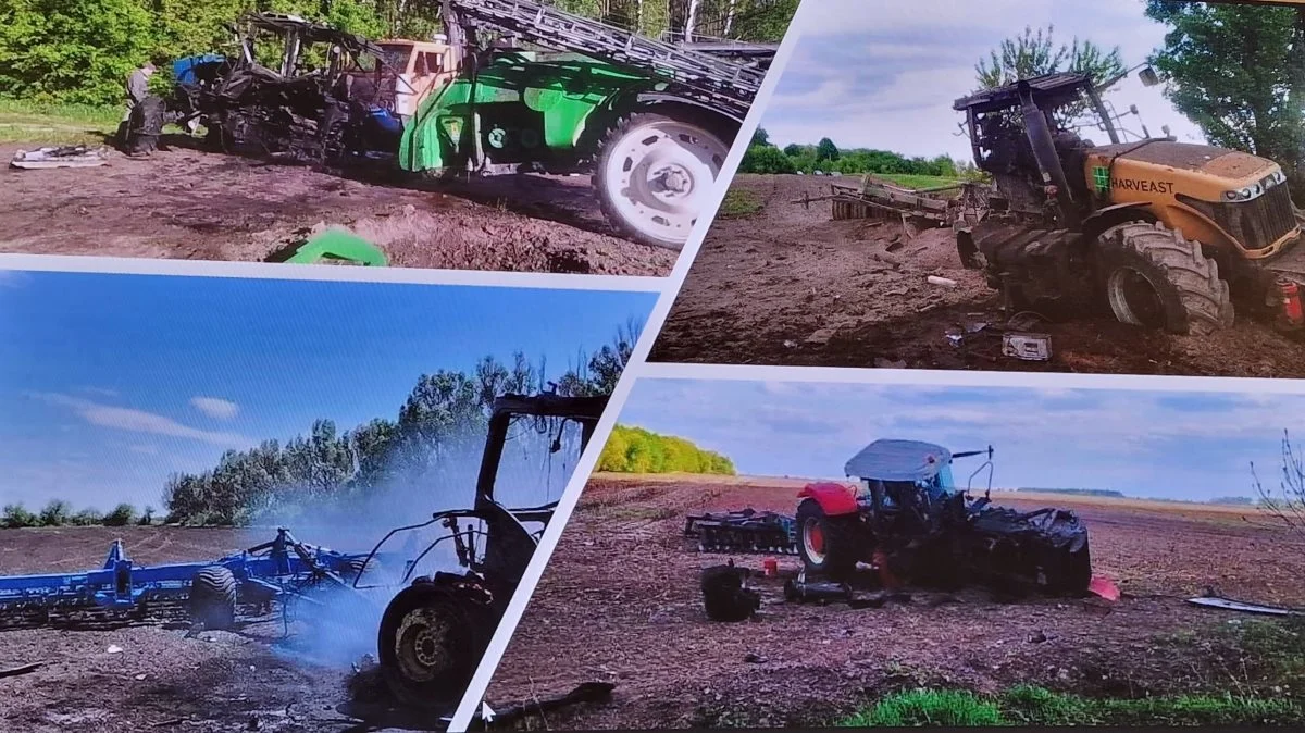Fra det østlige Ukraine kommer mange beretninger om landmænd i traktorer, der påkører landminer, efter russerne er trængt tilbage.