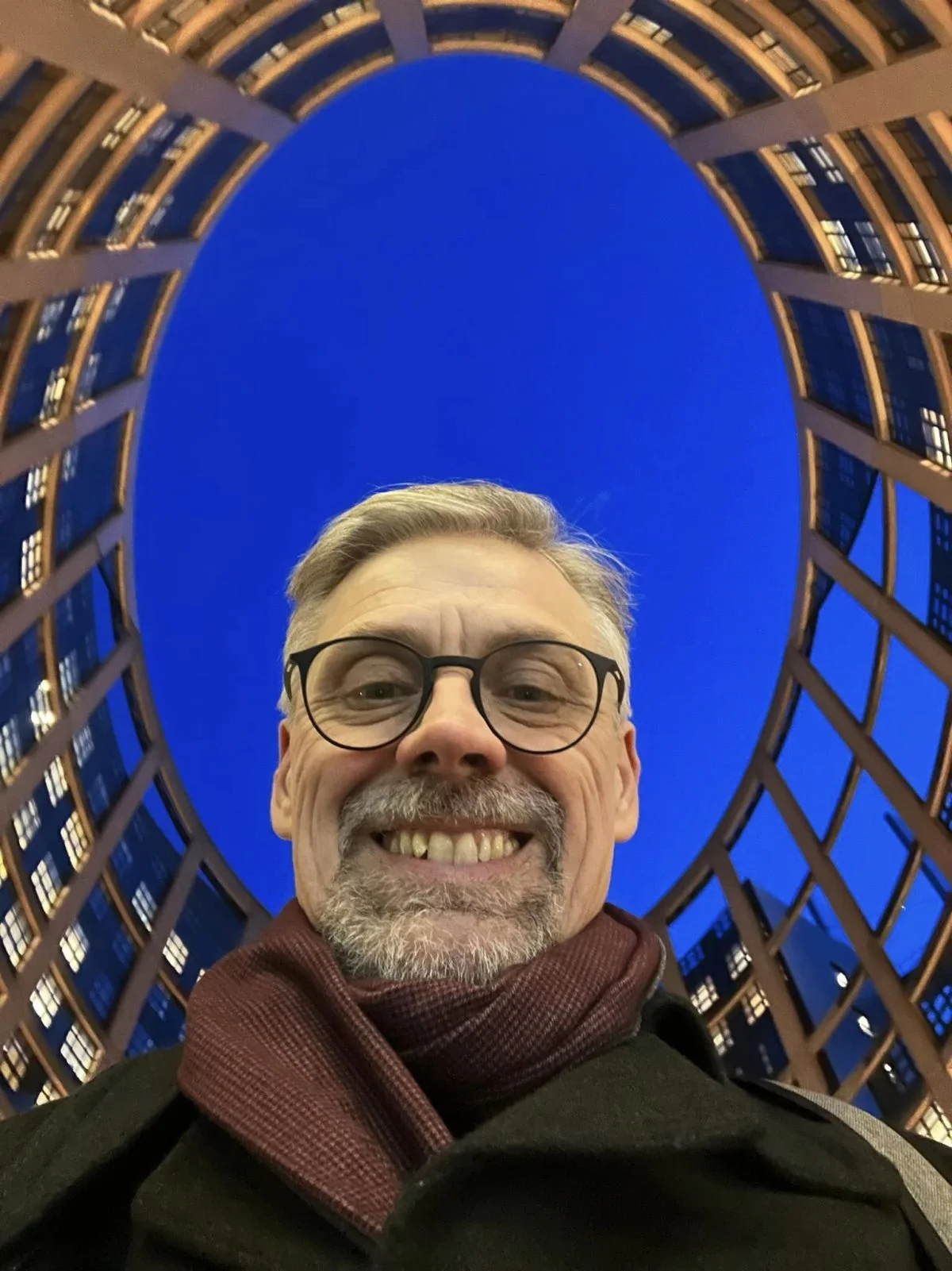 Selfie i Strasbourg – Erik Poulsen vælger at fortælle følgerne på Facebook om hverdagen som parlamentariker i Europa. Foto: Erik Poulsen