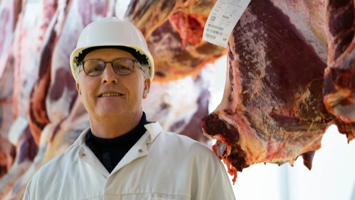 Medejer og adm. direktør hos Himmerlandskød Lars Andersen, oplever fornyet travlhed efter Skare Meat Packers har erklæret sig konkurs. Foto: Steven Andersen