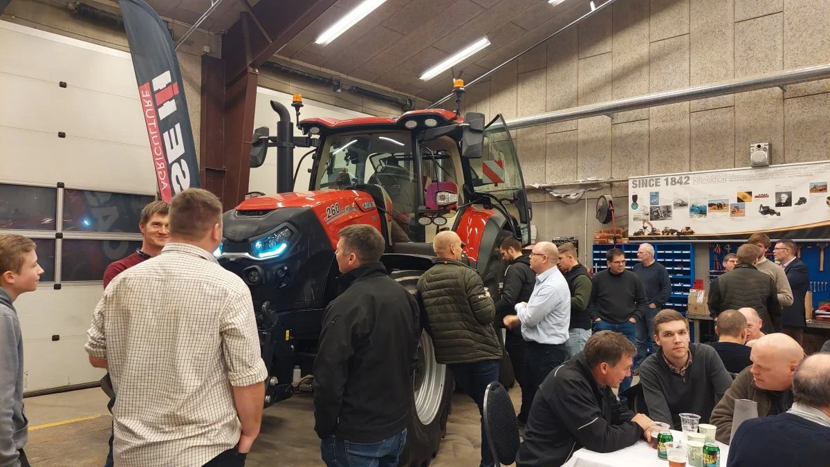 S.D. Kjærsgaard kunne blandt andet præsentere den nye Case IH Puma 260 AFS, der er seneste opdatering af den ekstremt populære serie. Foto: Jørn Chr. Jervelund