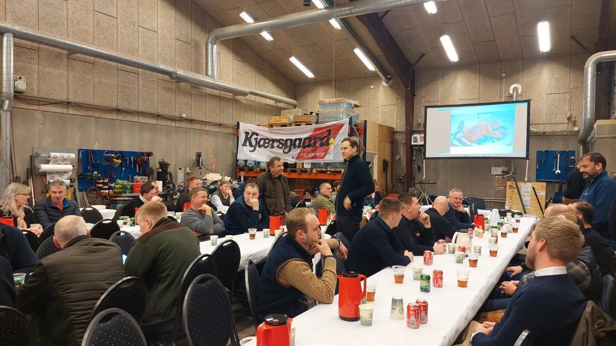 De fremmødte landmænd havde en spændende og hyggelig aften hos S.D. Kjærsgaard i Karlslunde. Foto: Jørn Chr. Jervelund  