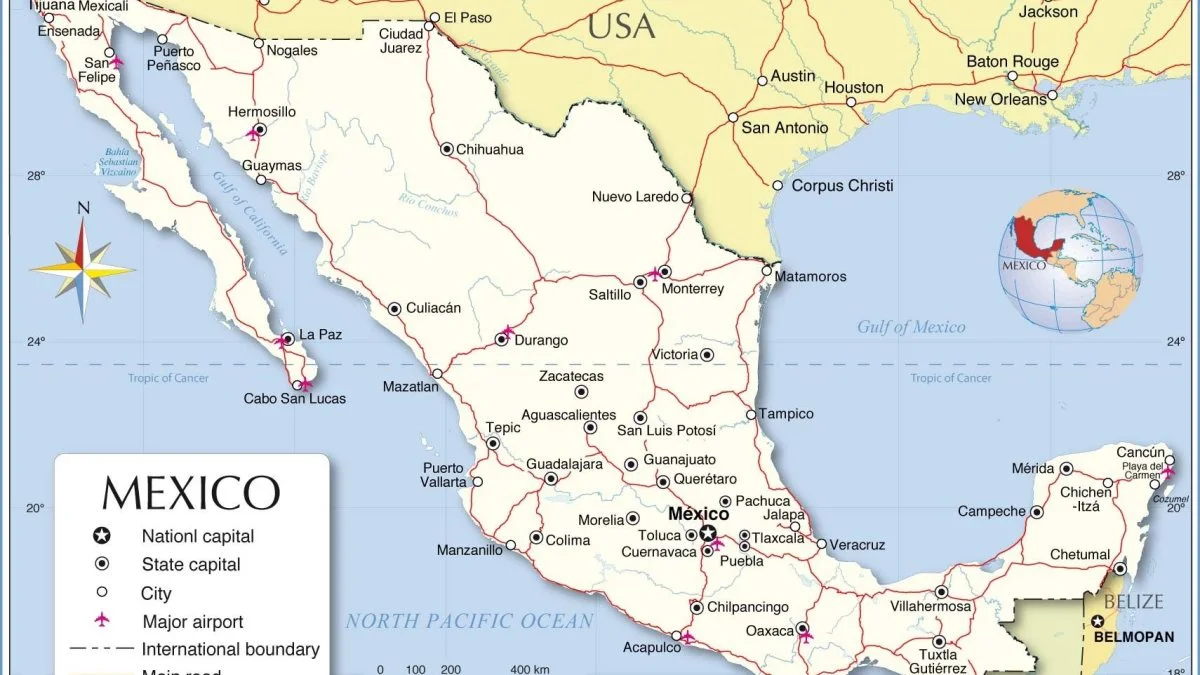 Det vigtigste æg-producerende område i Mexico er lige nordvest for hovedstaden, Mexico City. Kyllingefarmene ligger mere ude i lavlandet nær kysterne.