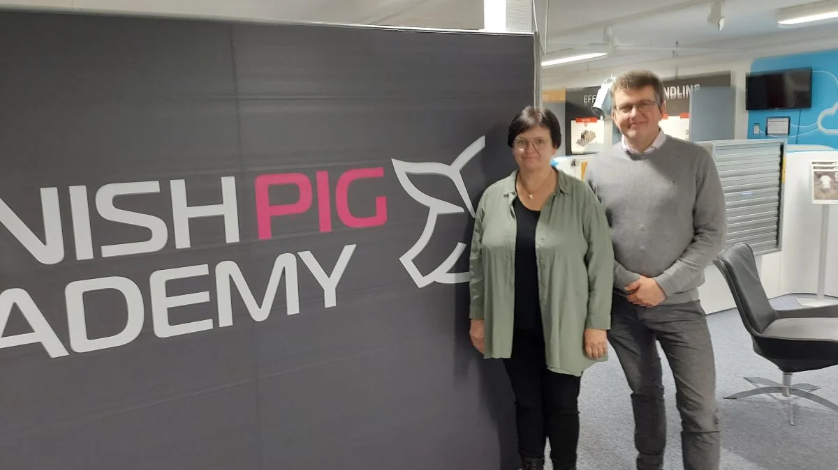 Salgsdirektør hos ACO Funki, Torben Olesen, og CEO ligeledes hos ACO Funki, Lene Bryde, glæder sig til at byde velkommen til arrangementet omkring CO2-reduktion i griseproduktionen. Foto: John Ankersen