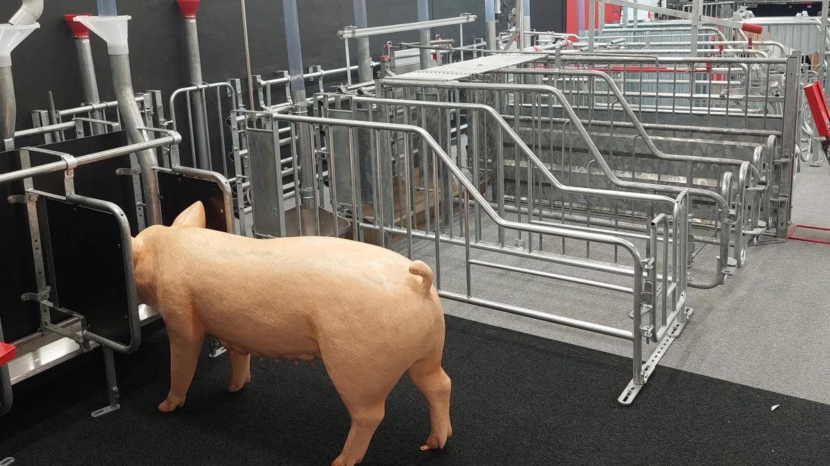Danish Pig Academy har et showroom hos ACO Funki, hvor alle 28 virksomheder bag er repræsenteret med en stand. Foto: John Ankersen