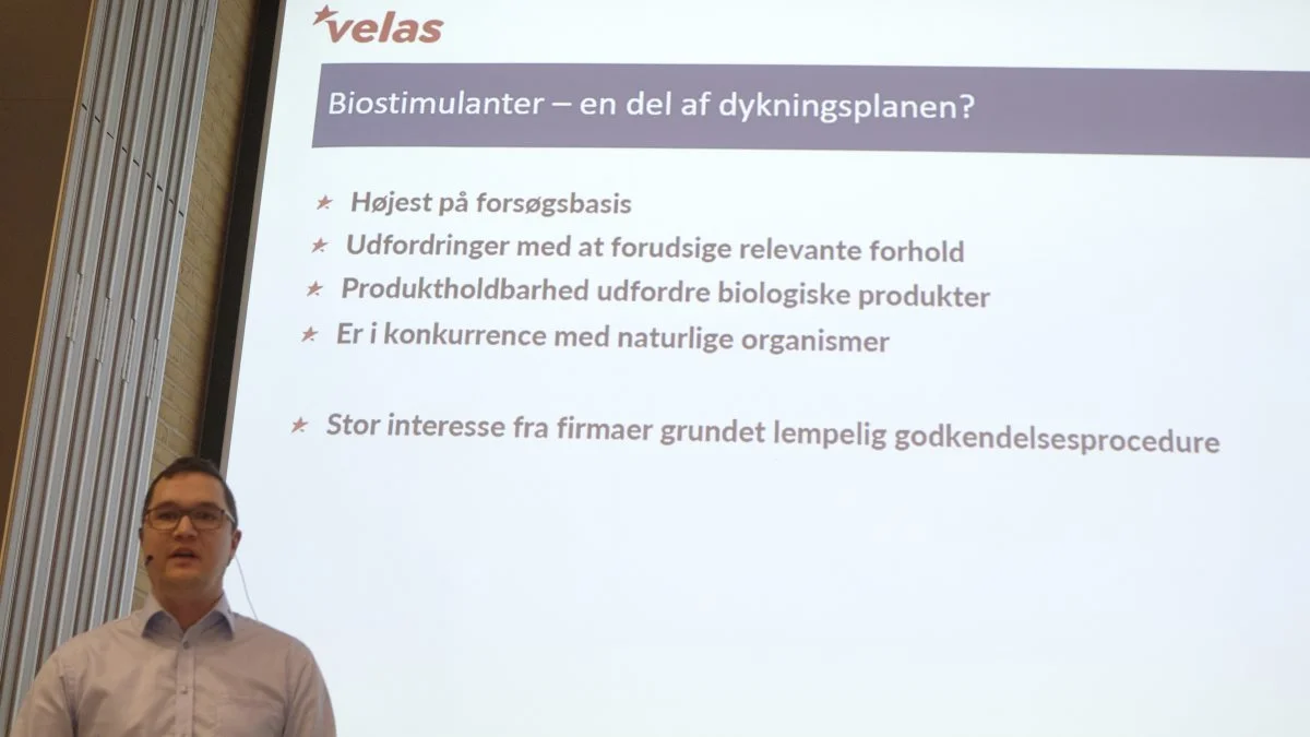 Biostimulanter er et nyt fænomen i planteavlen. Men i første omgang bør det være på forsøgsbasis i bedriften, lød rådet fra planteavlskonsulent Kristoffer Boye Larsen.
