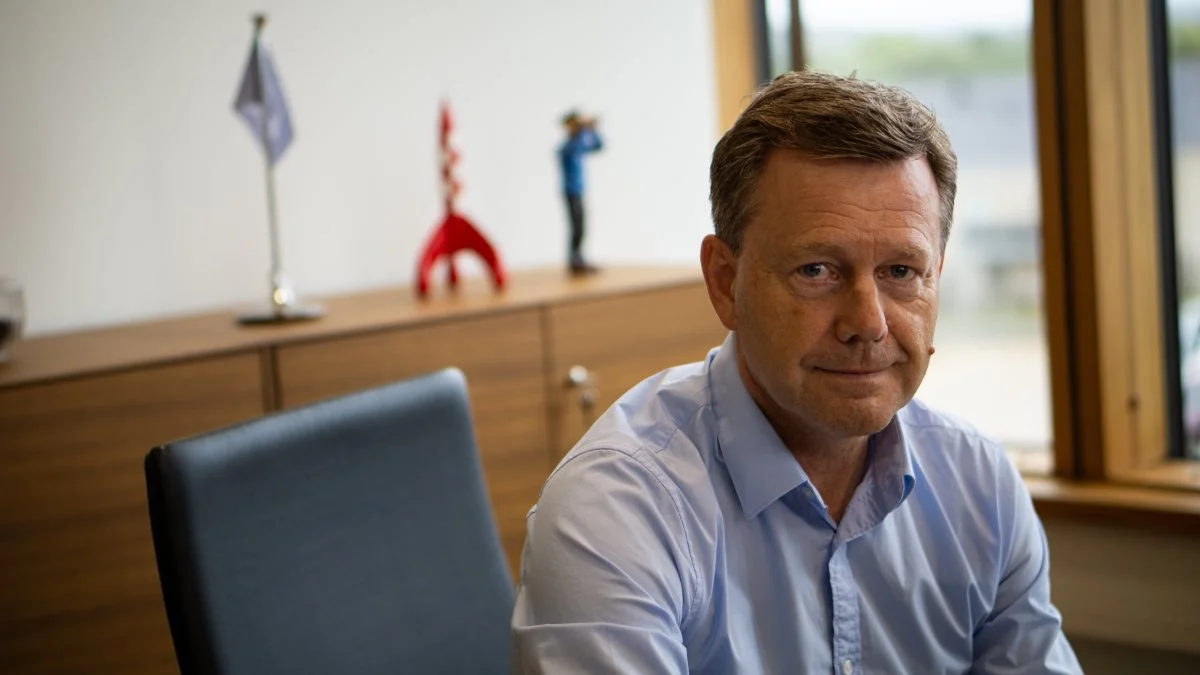 Der er grund til tilfredshed hos Kristian Hundebøll. DLG-direktøren kan i hvert fald konstatere, at koncernen kommer ud af seneste regnskabsår med en rekordomsætning på 80 milliarder kroner og et overskud på godt en milliard kroner. Foto: Victor Juul Grønbæk