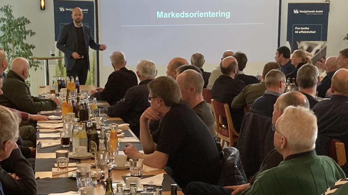 60-70 mennesker var mødt op til inspirationsdag ved Vestjyllands Andel med fokus på Bedsted Thy-området.