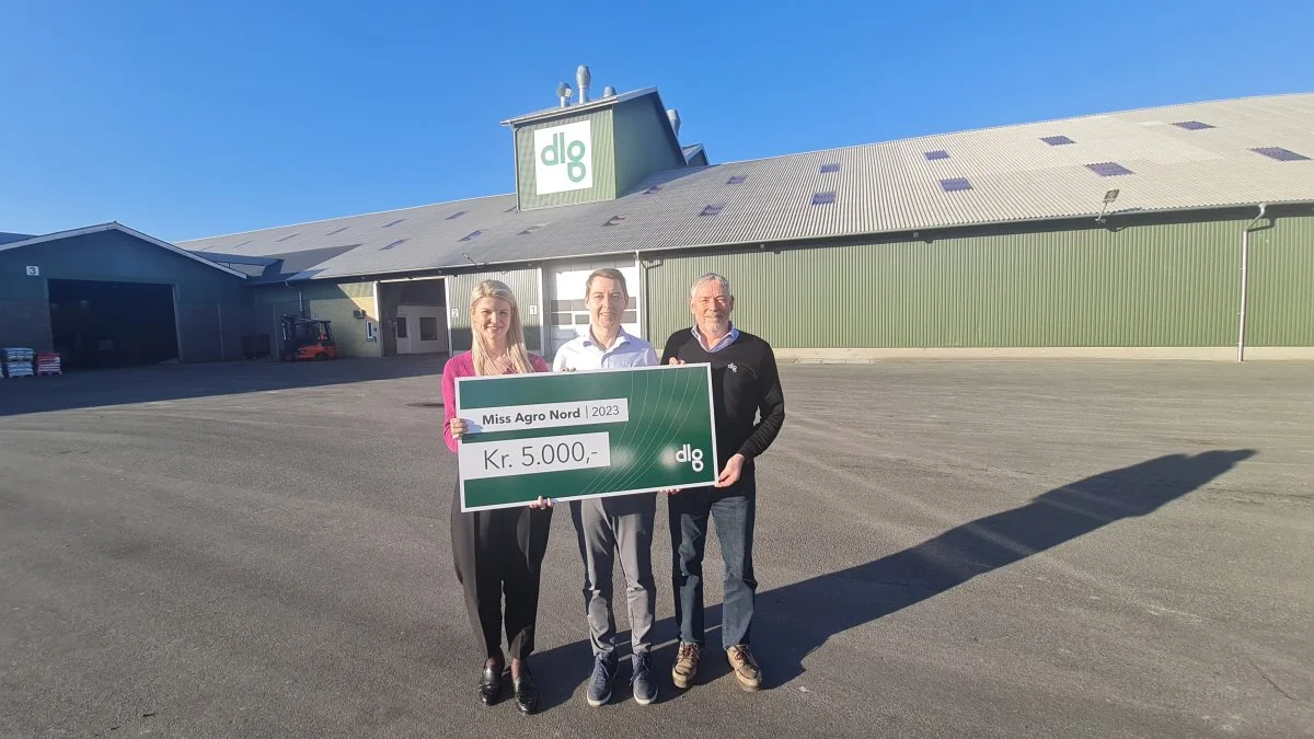 DLG Nordjylland sponsorerer 5.000 kroner til Miss Agro Nord 2023.