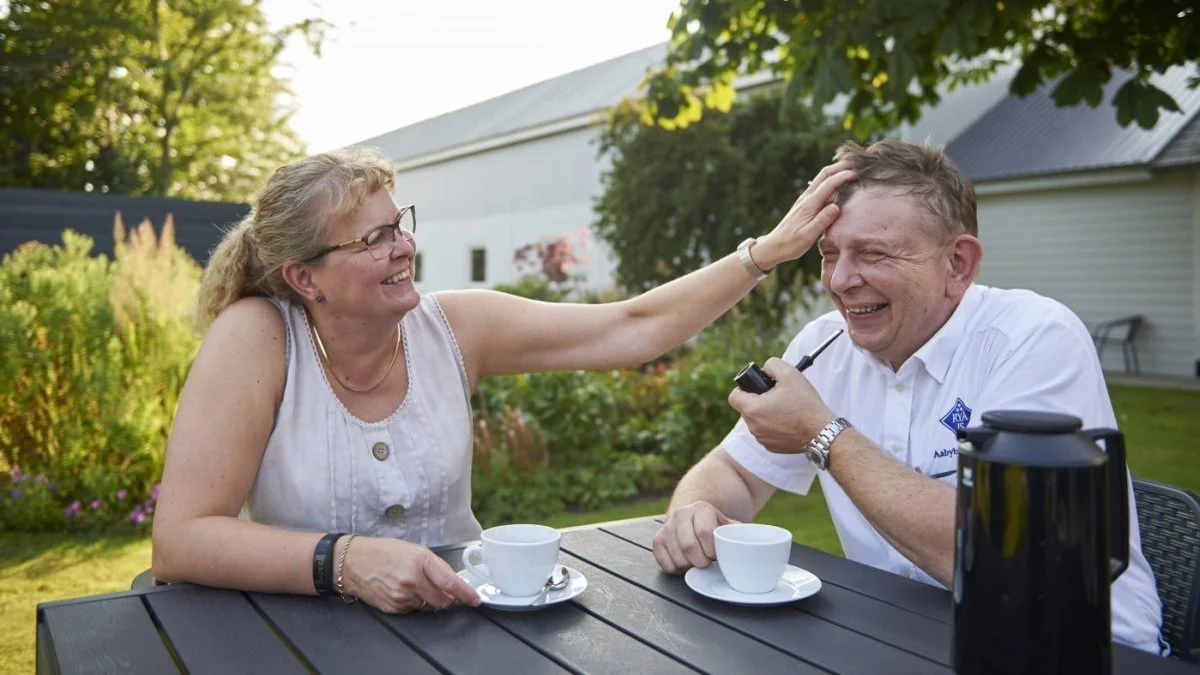 Alice og Niels Henrik Lindhardt. Foto: Aabybro Mejeri