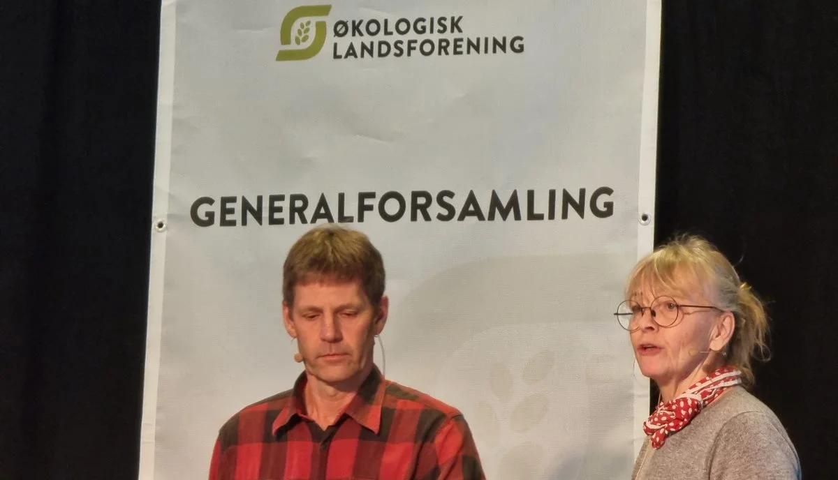 Forperson Louise Køster og næstforperson Steen Dissing aflagde bestyrelsens beretning til generalforsamlingen.