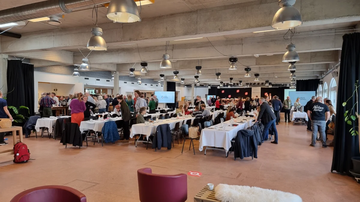 Gæsterne fik en smagsprøve på bælgfrugtprodukter og blev introduceret til andre produkter, som kan vise sig at være fremtidens fødevarer.
