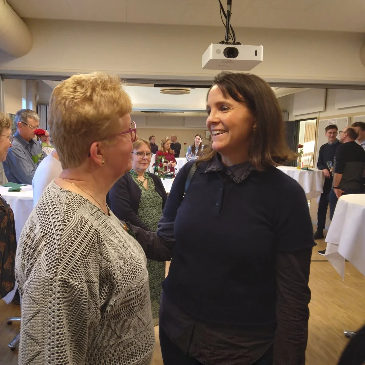 Marianne Neumann og nuværende bestyrelsesformand Christina Ahlefeldt-Laurvig.