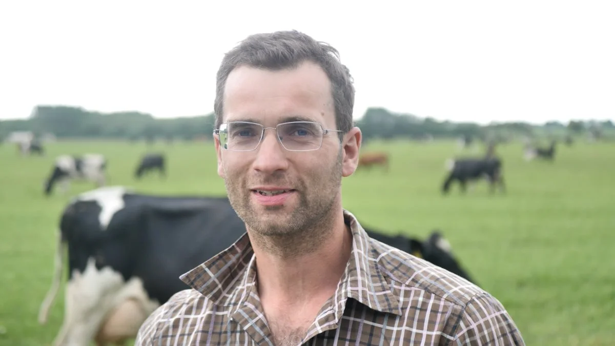 Esben Møller Xu er økologisk mælkeproducent, og om sommeren er køerne derfor ude om dagen. Arkivfoto


