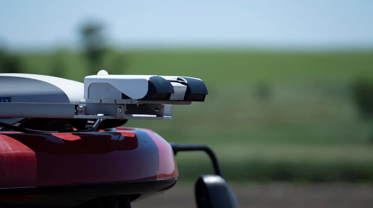 Sprøjteknologien, som CNH Industrial nu indlemmer i sit Ravenmærke, fungerer ved hjælp af kamera og avanceret software. Foto: CNH Industrial