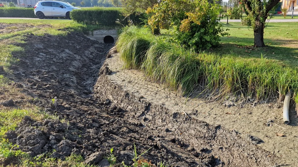 Sådan ser mange vandløb ud i og omkring Po-floden i Norditalien, hvis vandstand er 3,3 meter under sit normale niveau. Det er lavt, selv hvis det var om sommeren. Arkivfoto