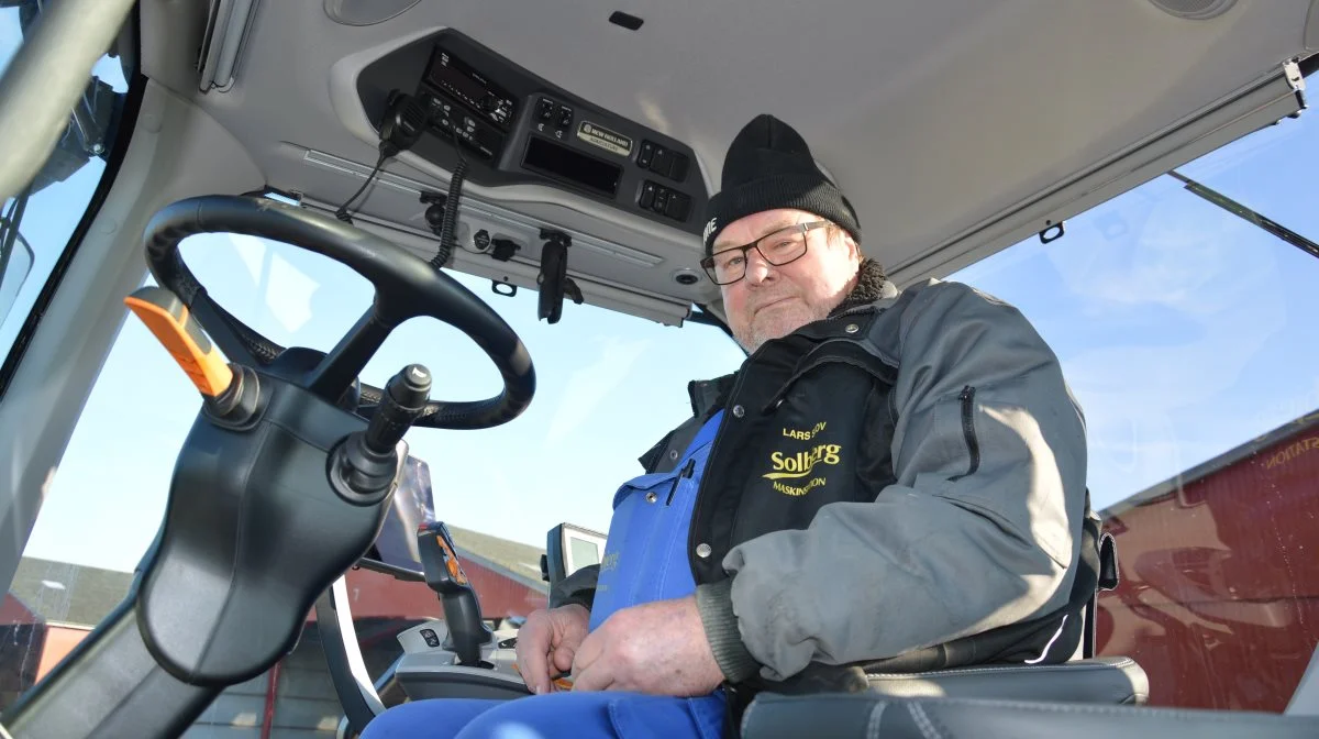 Lars Skov, Solbjerg Maskinstation forventer ikke, at de for alvor går i gang med gyllekørsel og såning førend efter påske. Foto: Camilla Bønløkke