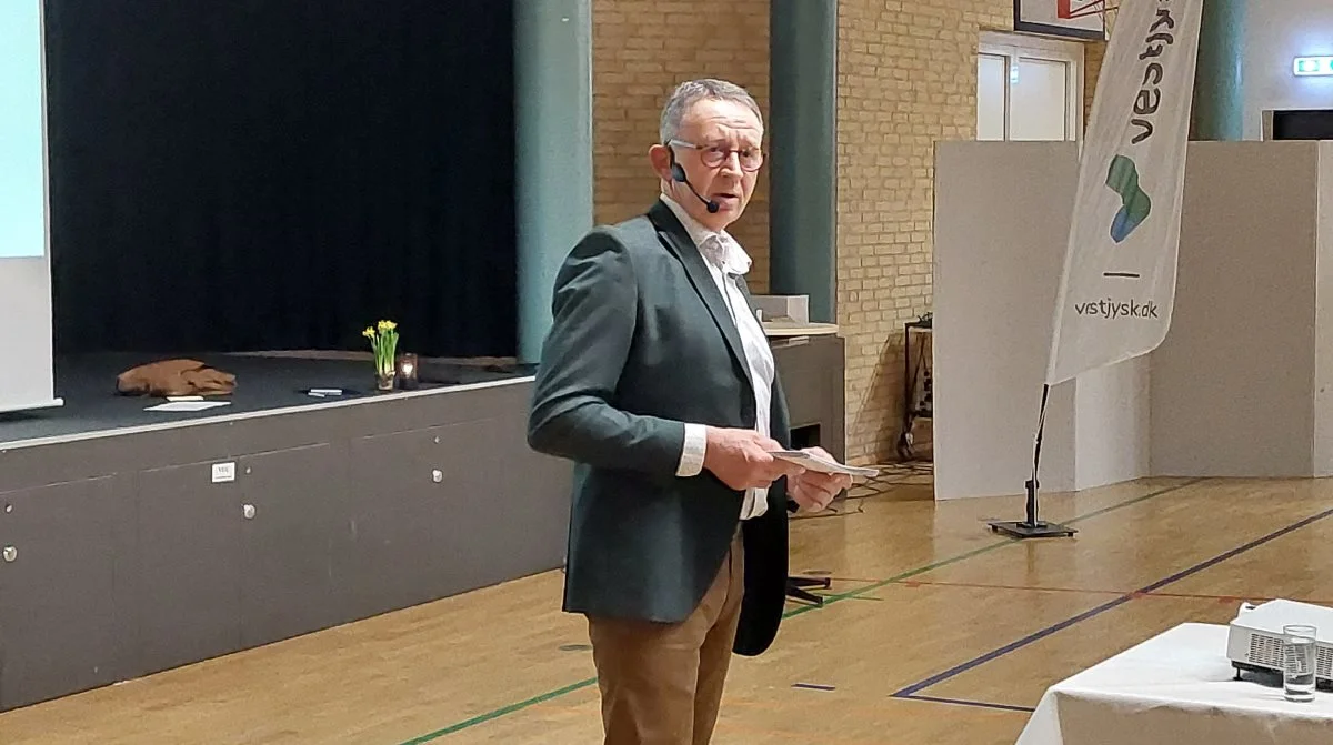 Søren Christensen takkede i forbindelse med generalforsamlingen af efter 15 år som formand i Vestjysk Landboforening. Foto: John Ankersen