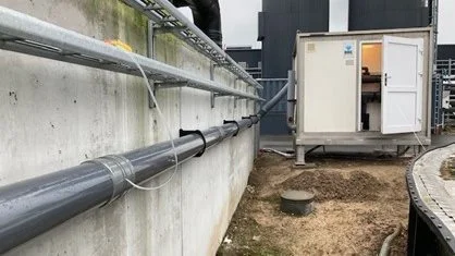 Det nye biofilter kan sænke udledningerne af metan og dermed også betalingerne til en CO2-afgift. Foto: SDU
