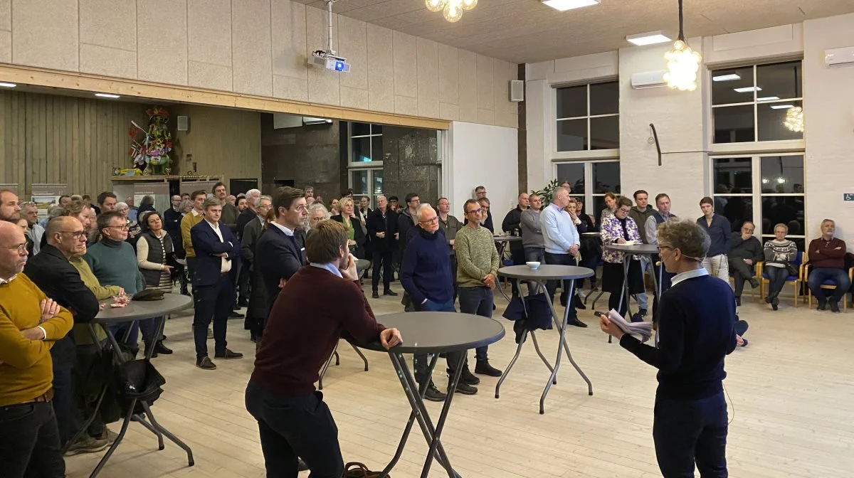 Præsentationen af Energinets planer for omformerstationen fandt sted i Nexø, på Møbelfabrikken. Foto: Energinet