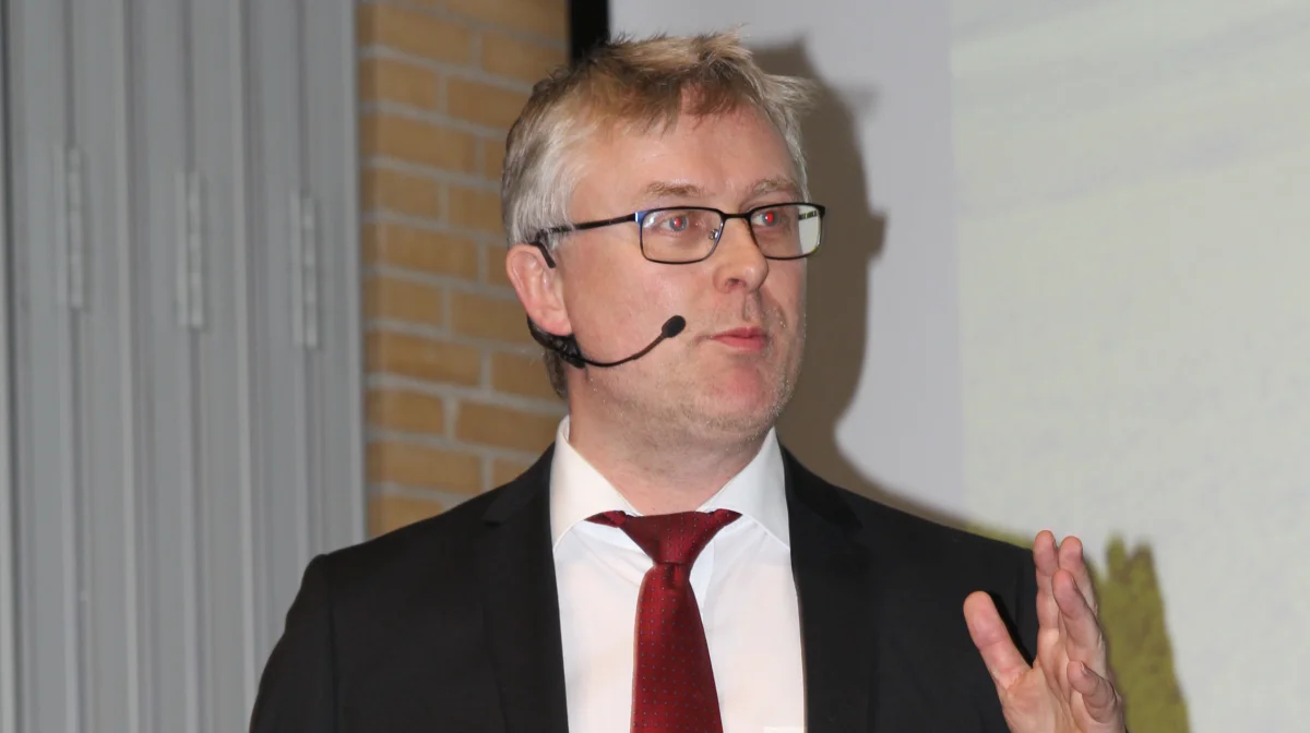  - Vi kan noget i Danmark. Danmark er et landbrugsland og det skal det blive ved med at være, lød det blandt andet fra minister for fødevarer, landbrug og fiskeri, Jacob Jensen (V), da han talte til Centrovices generalforsamling. Fotos: Henriette Lemvig