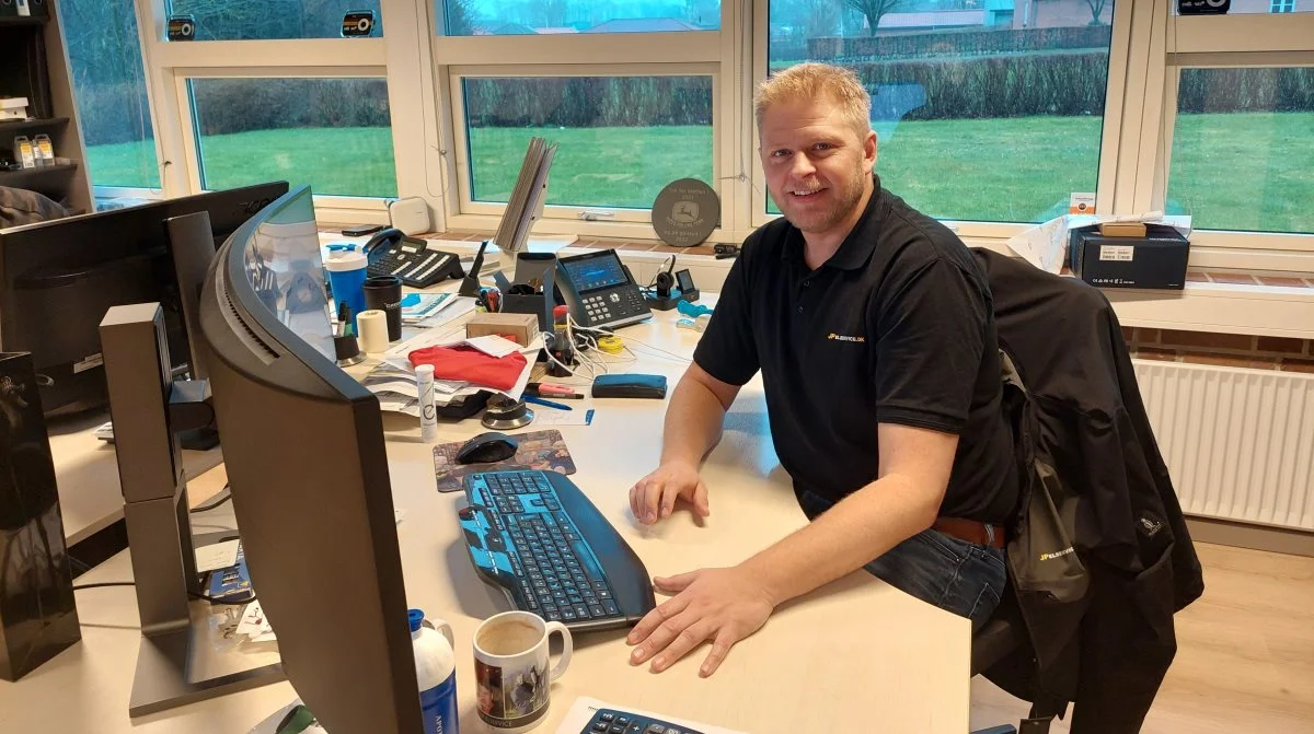 Morten Petersen er medejer af JP Elservice, der blandt andet har solceller til erhverv og landbrug som et af sine specialer. Foto: John Ankersen