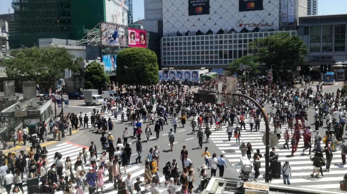 Selv om Tokyo er verdens største by, er den en utrolig velfungerende by. Vi bor midt i centrum og tager alle besøg med den hurtige og præcise undergrunds-metro sammen med japanerne.
