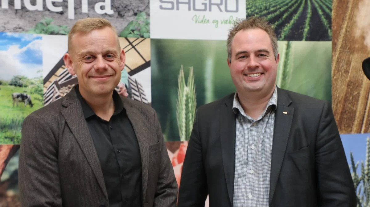 Anders Nørgård (tv) og HC Gæmelke danner det nye formandspar hos Sagro. Foto: Sagro