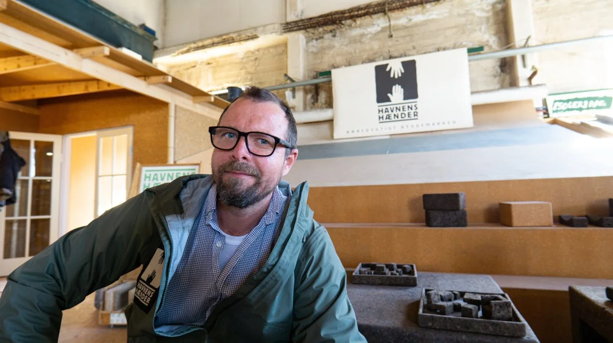 Medejer af Havnens Hænder, Mikkel Damgaard Nielsen. Foto: Daniel Barber