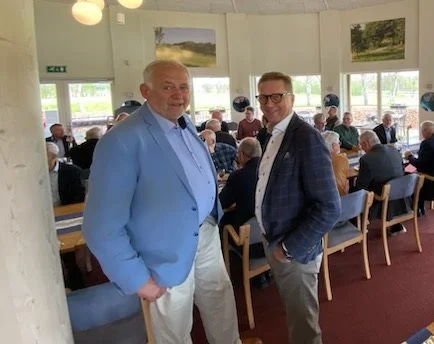 Povl Fritzner, formand for Roskilde Dyrskue, og Asger Christensen (V), medlem af Europa-Parlamentet.