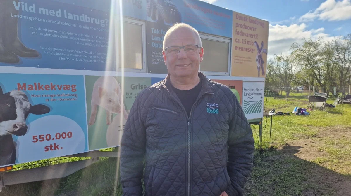 Det er meget vigtigt at lære den yngre generation, hvor maden kommer fra, lød det fra Kristian Gade, formand for Holstebro-Struer Landboforening. 