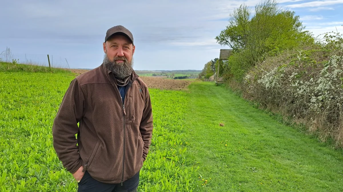 Kasper Moesgaard er et naturmenneske. Han greb chancen, da EU-reformen gav gode muligheder for natur- og vildtpleje.
Foto: Louis Andreas Michaelsen