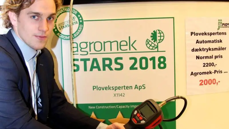 - Man kan fylde luft i, mens man tanker, eller lave andre ting imens, siger Andreas Thorsager (billedet) om den australske måler, der forhandles i Danmark af Ploveksperten. Foto: Per Jørgensen