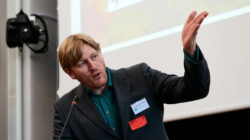 Der er bankdirektører i Danmark, der burde sendes på kursus i plantebaseret landbrug landbrugsproduktion, mener Rune-Christoffer Dragsdahl, der er formand i Dansk Vegetarisk Forening. Foto: Peder Bjerring