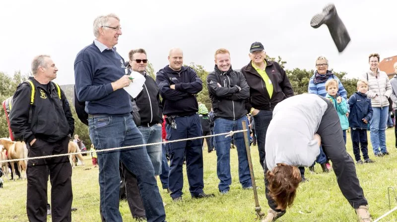 Ribe Dyrskue er vært og arrangør for intet mindre end VM i Gummistøvlekast – en populær sportsgren for både deltagere og tilskuere. Arkivfoto