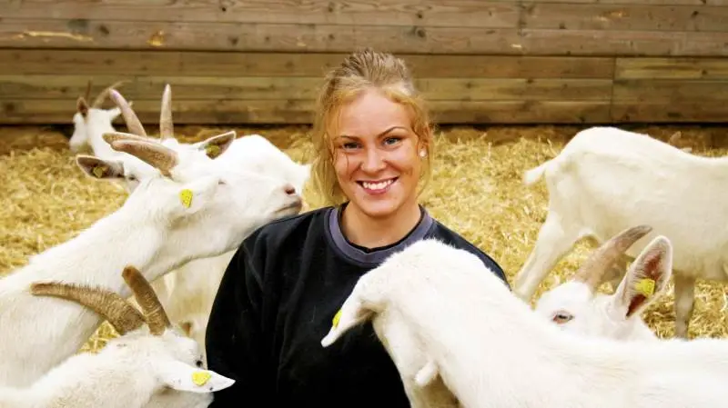 Bankerne stod i kø for at stikke af. Men 22-årige Emma Nørgaard fra Videbæk fik rejst penge til sine geder med hjælp fra Vækstfonden og Landbrugsrådgivning Syd.