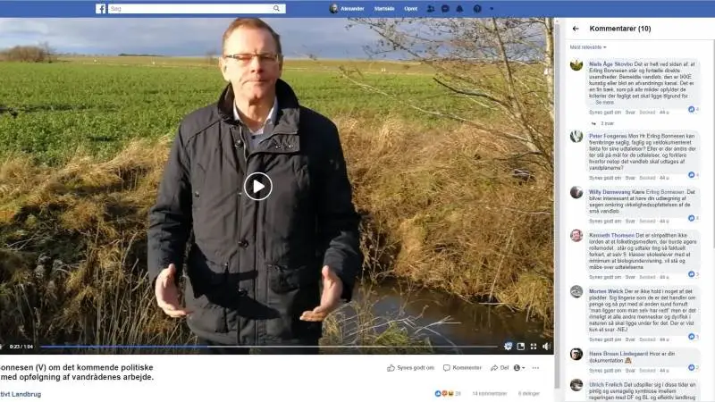 Screendump fra Facebook