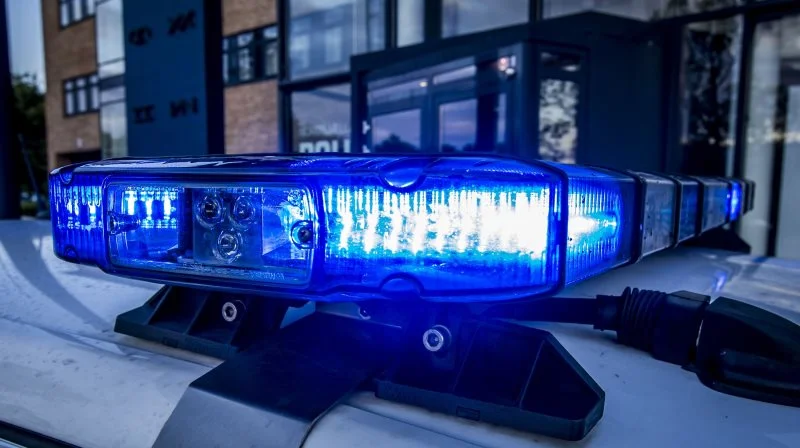 Politiet måtte rykke ud i Korsør i forbindelse med et sammenstød mellem en bus og en traktor fredag. Foto: Rigspolitiet